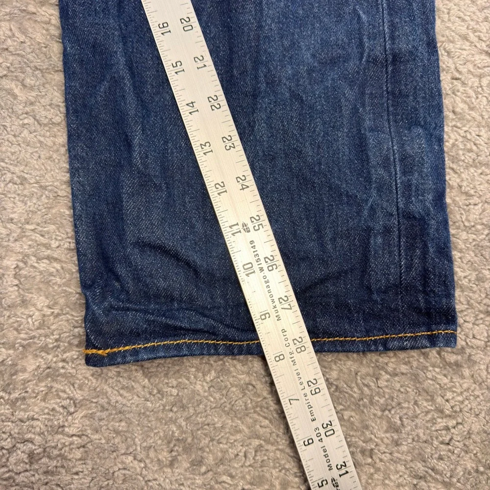 Levis 501 Original Fit Jeans Mens 36x28* Dark Wash Blue Button Fly Straight Leg‎